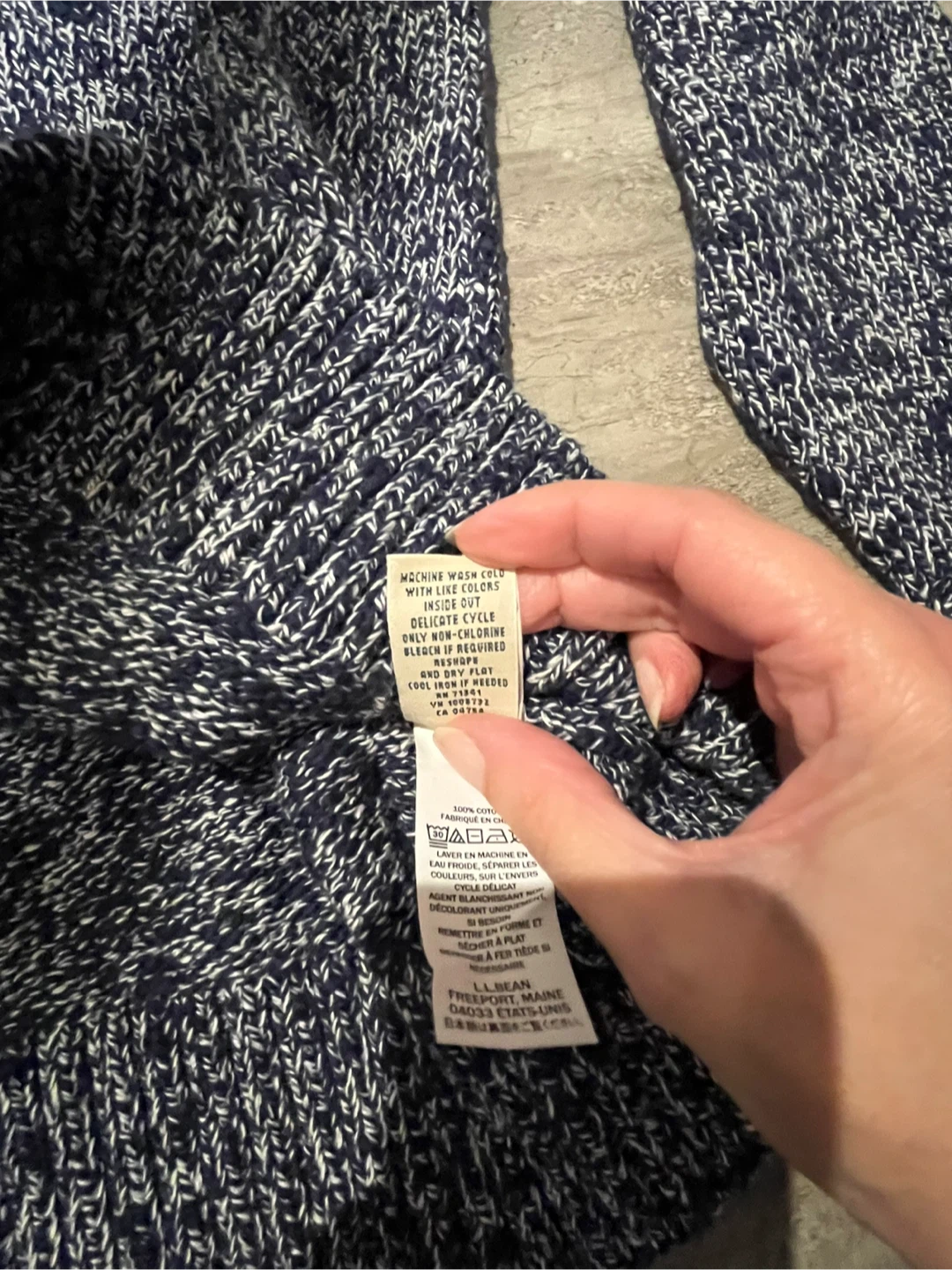 brand new with tags LL Bean Cotton Sweater size Small lady’s - photo 5