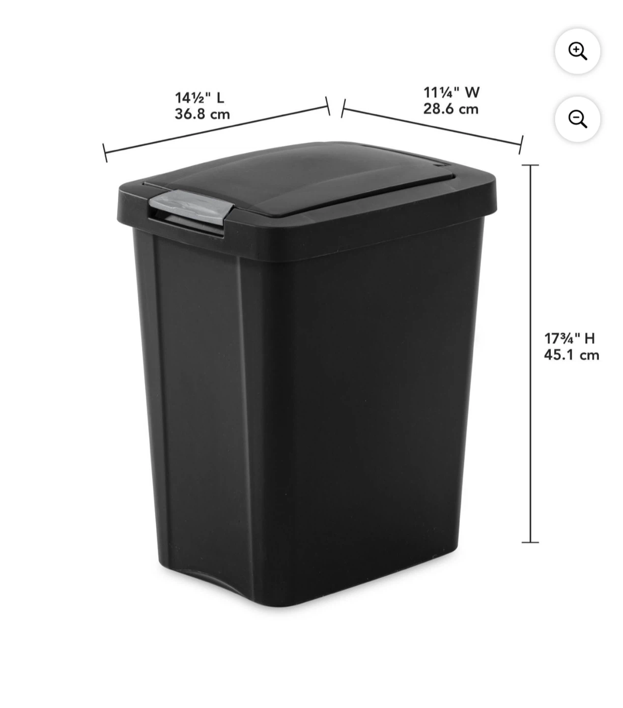 Sterilite TouchTop Waste Basket - photo 2