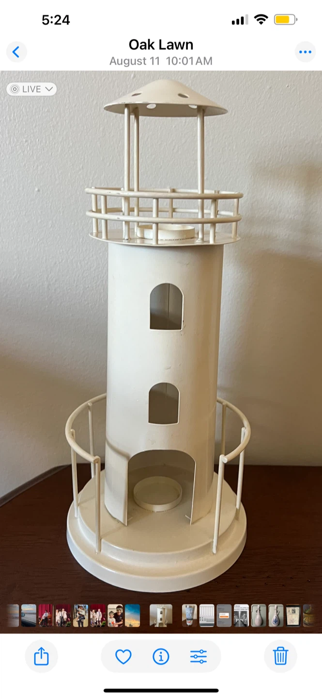 Metal Lighthouse Tealight Holder - photo 2