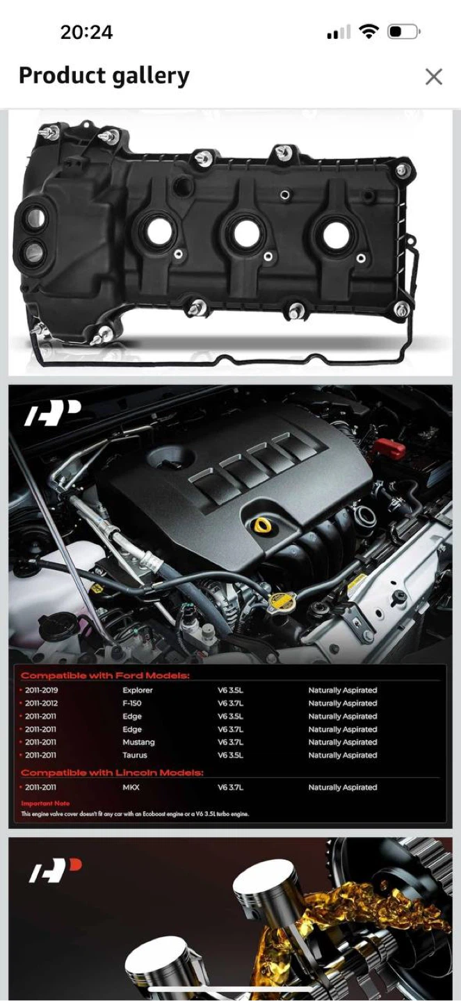 A-Premium Engine Valve Cover RIGHT–Ford Expl / F-150 / Taurus - photo 4