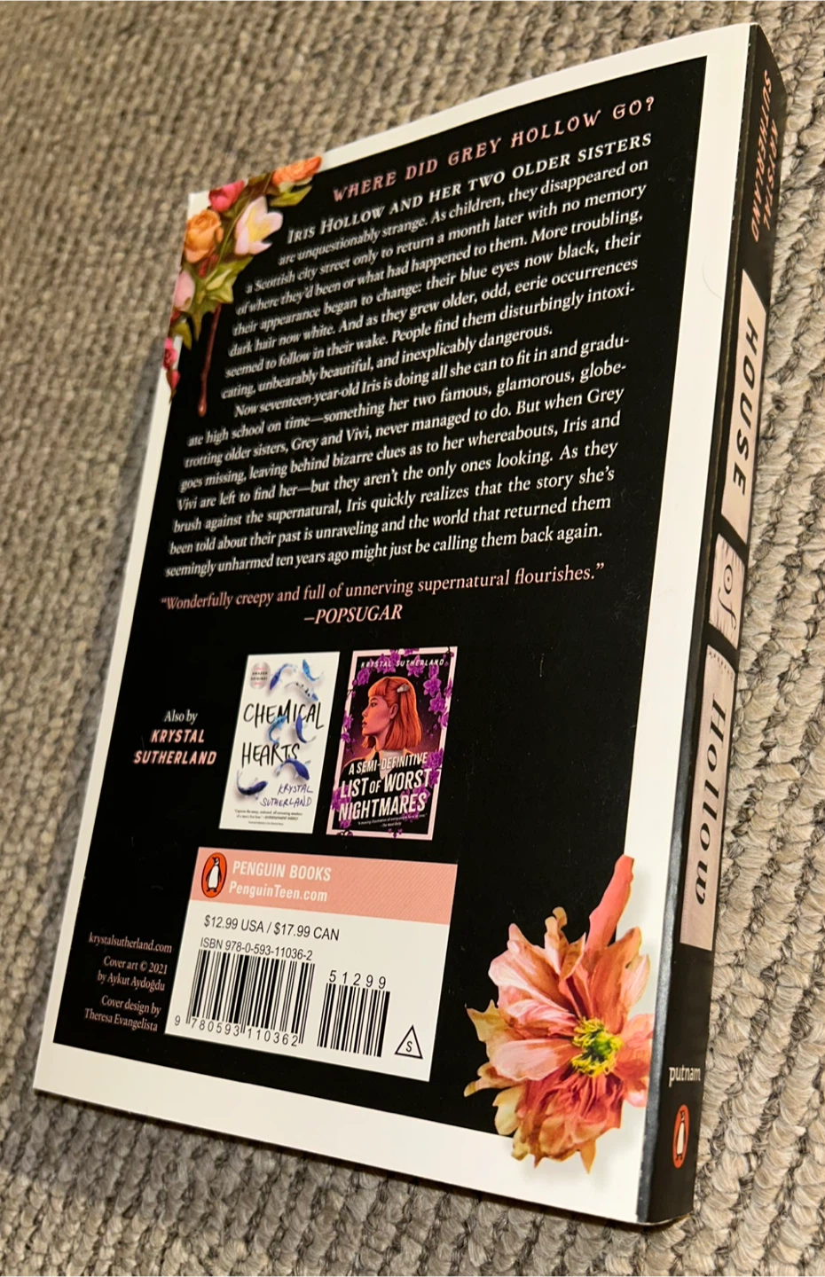 House of Hollow by Krystal Sutherland - Young Adult Fantasy Book - photo 4