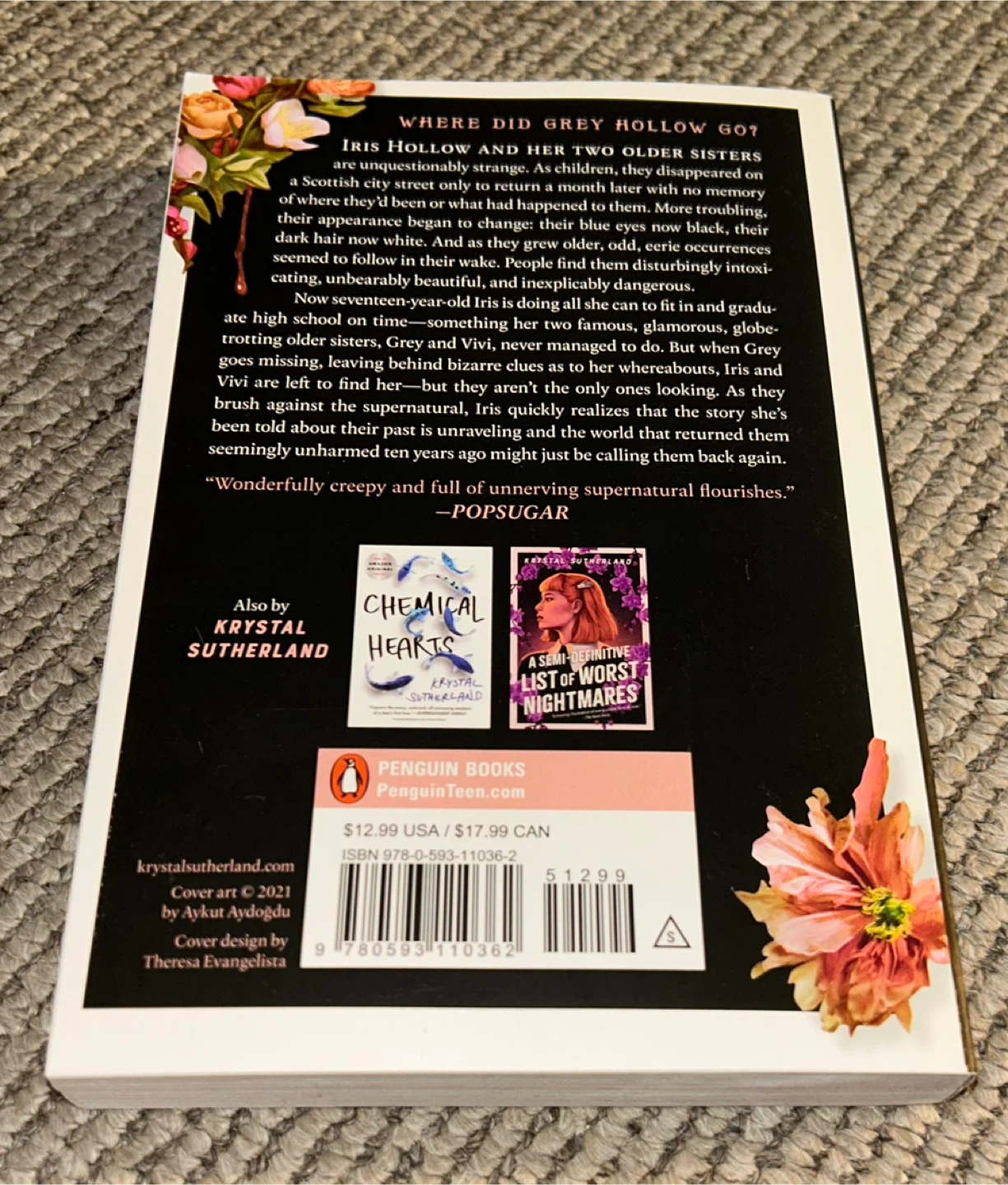 House of Hollow by Krystal Sutherland - Young Adult Fantasy Book - photo 3