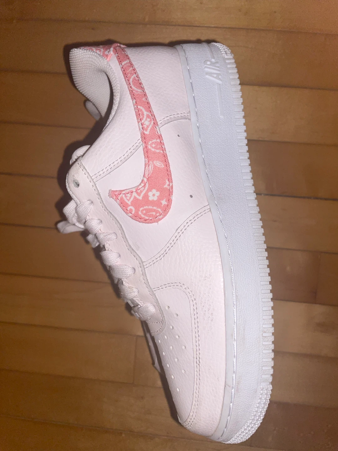 Nike Air Force 1 Pink Paisley Sneakers - photo 3