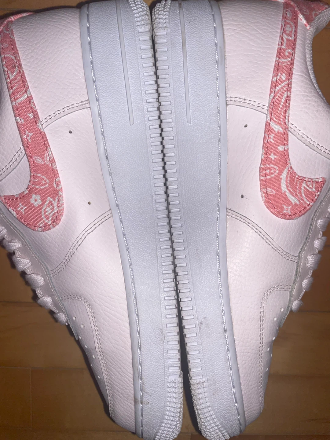 Nike Air Force 1 Pink Paisley Sneakers - photo 4