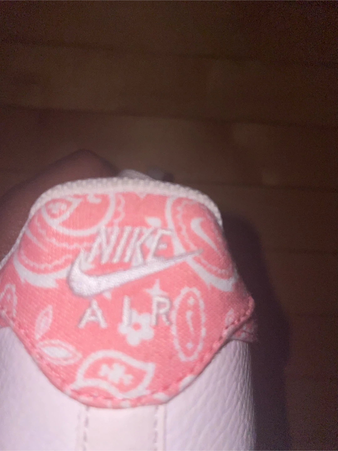 Nike Air Force 1 Pink Paisley Sneakers - photo 5