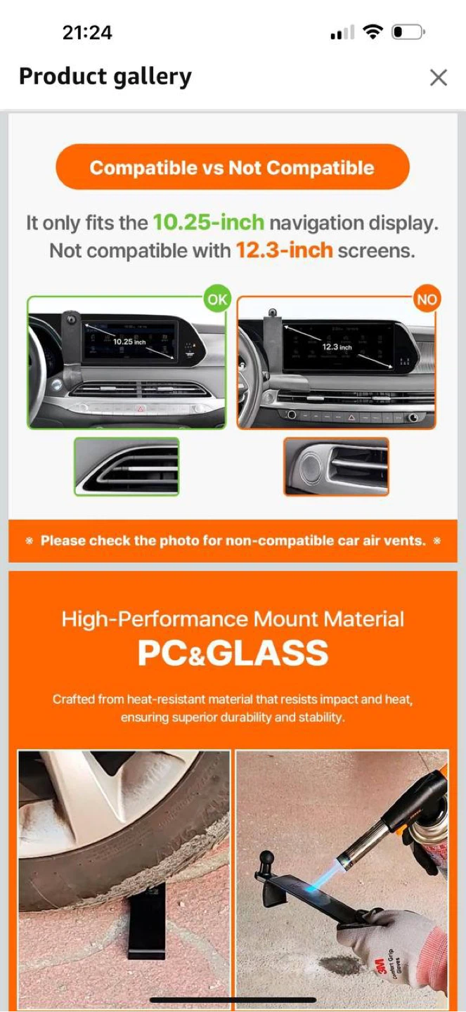 FICS Car Phone Holder Mount for Hyundai Palisade 2020–2022 - photo 2
