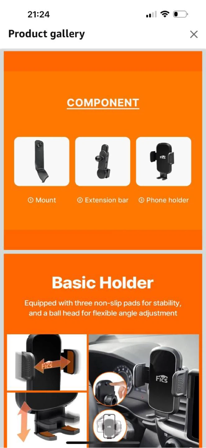 FICS Car Phone Holder Mount for Hyundai Palisade 2020–2022 - photo 5