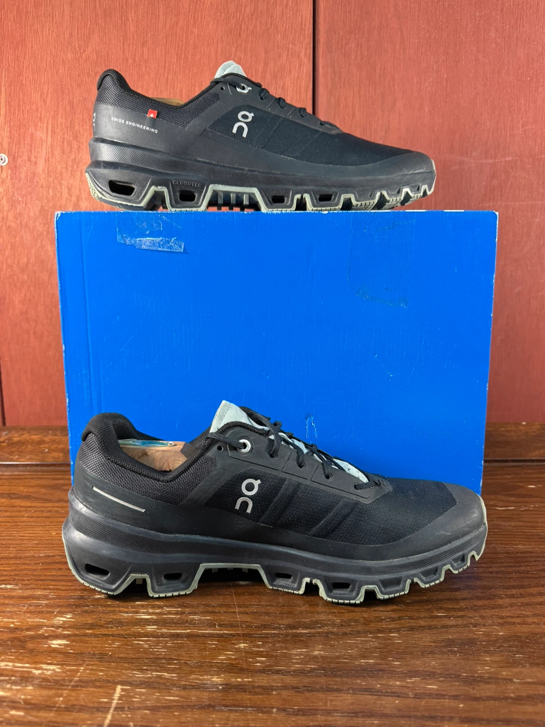 On Cloudventure Trail Running Shoes Black/Cobble Womens Sz 10,5 - photo 2