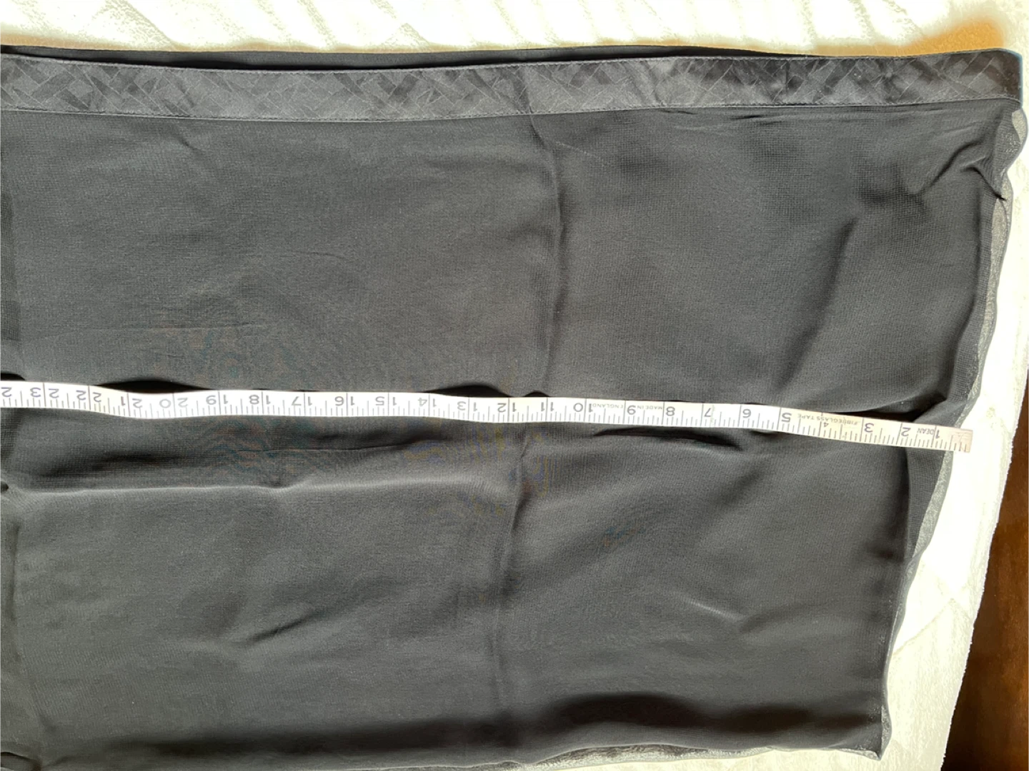 Black Sheer Duppata  with Tassels - photo 3