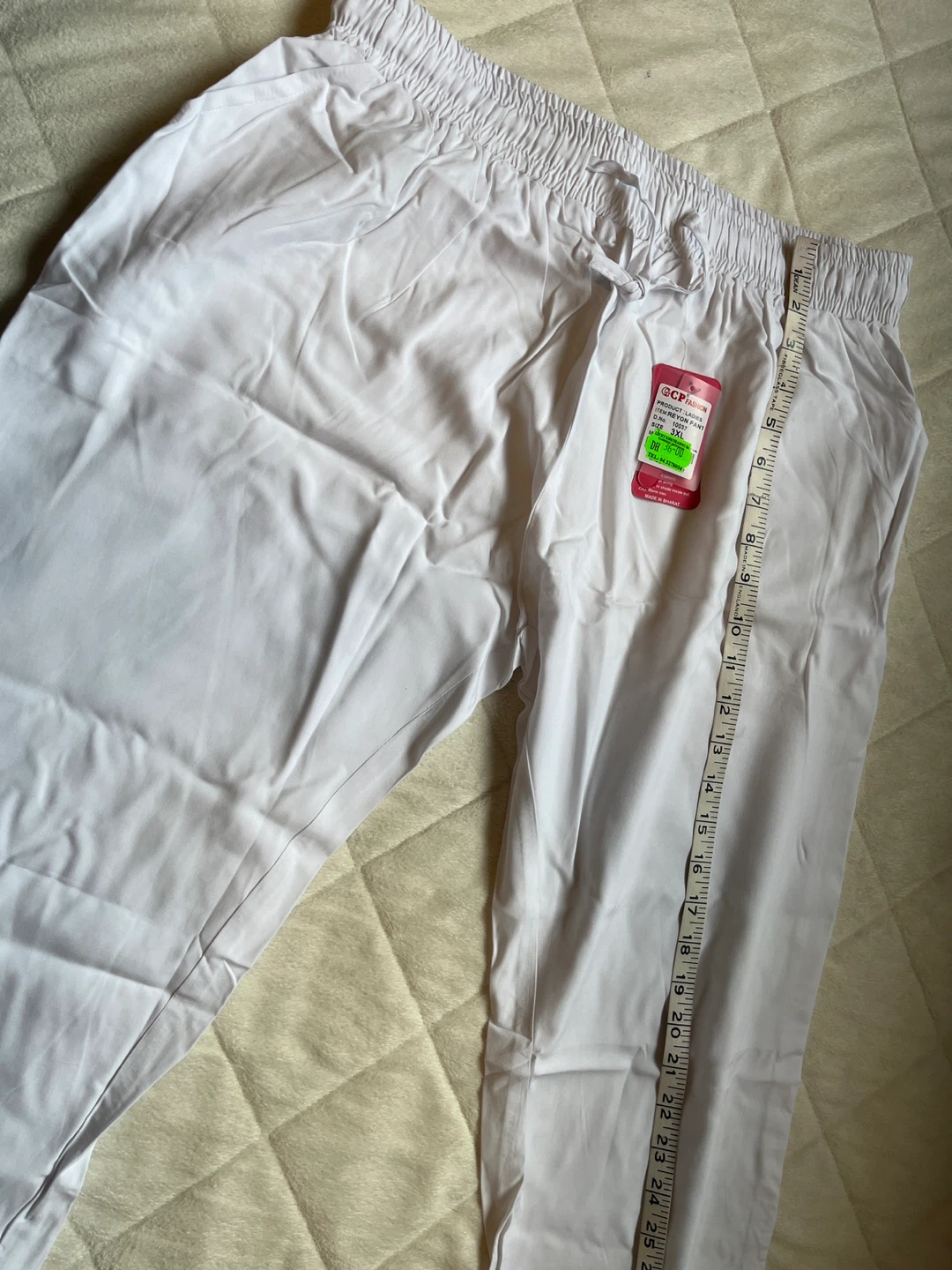CP Fashion White Salwar Drawstring Pants XL - photo 2