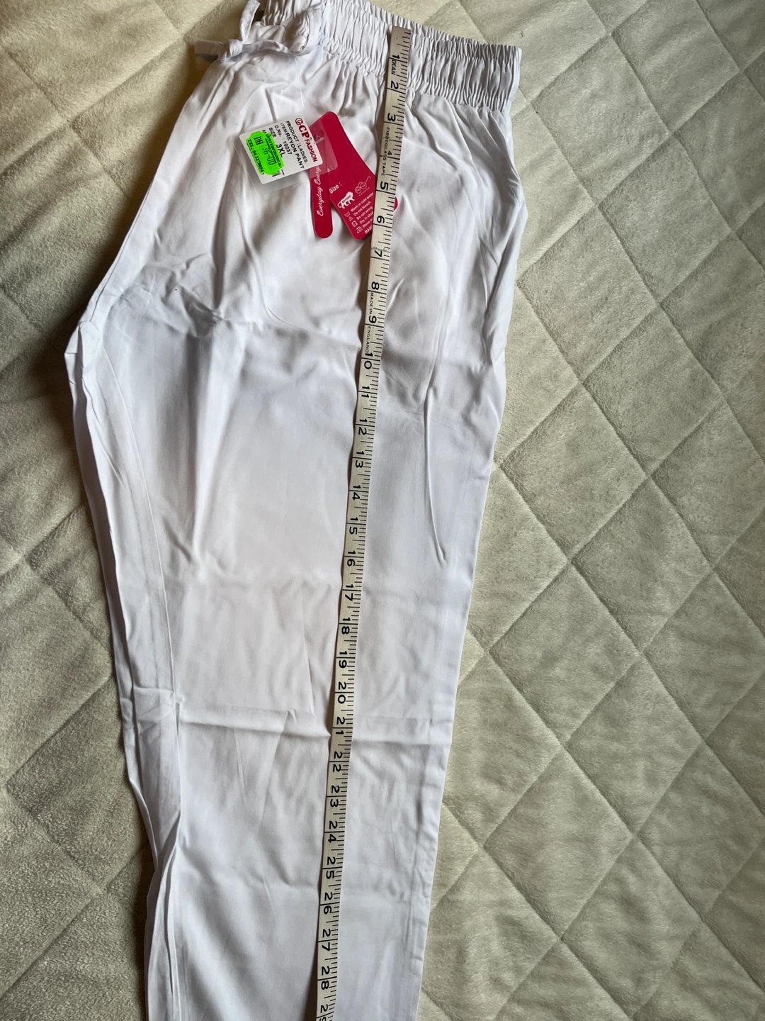 CP Fashion White Salwar Drawstring Pants XL - photo 4