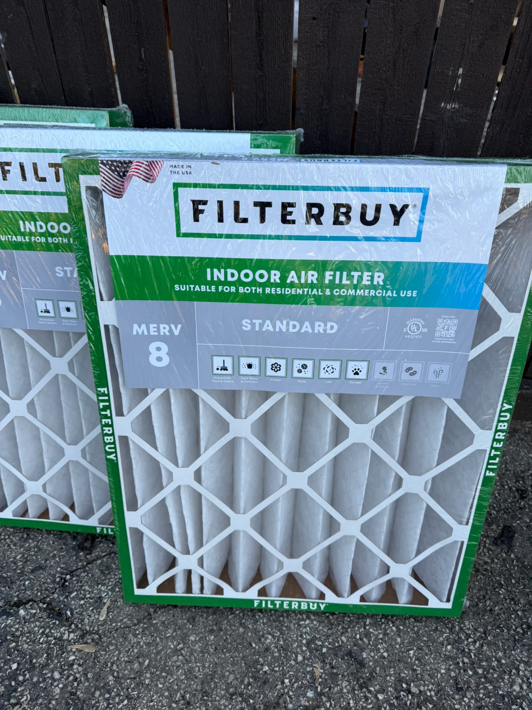 Filterbuy 20x25x4 MERV 8 Standard Indoor Air Filter - photo 2