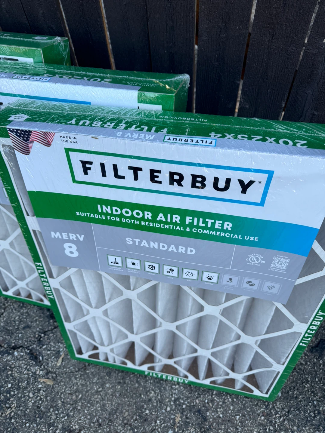 Filterbuy 20x25x4 MERV 8 Standard Indoor Air Filter - photo 3