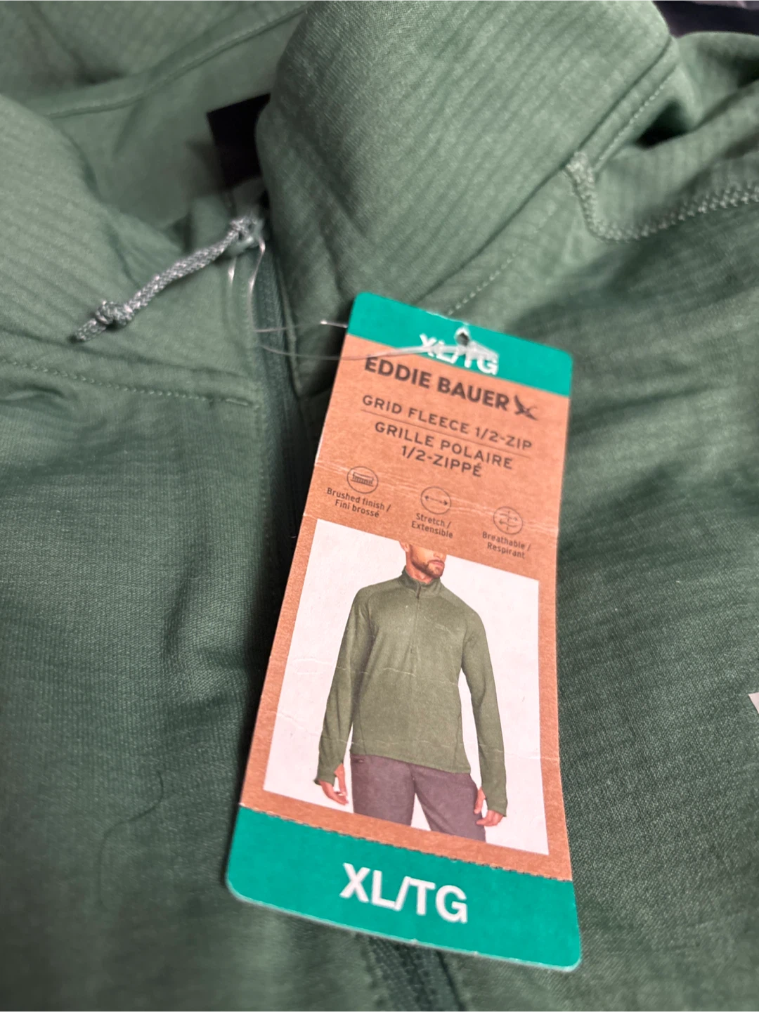 Eddie Bauer Grid Fleece 1/2-Zip Pullover XL/TG - photo 2