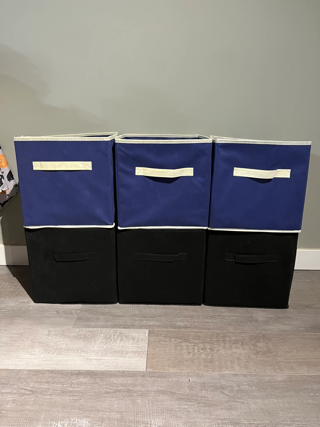 Fabric storage bins