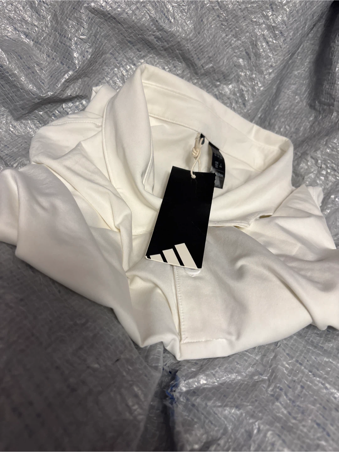 Adidas Core LS Polo Shirt White Men's 2XL