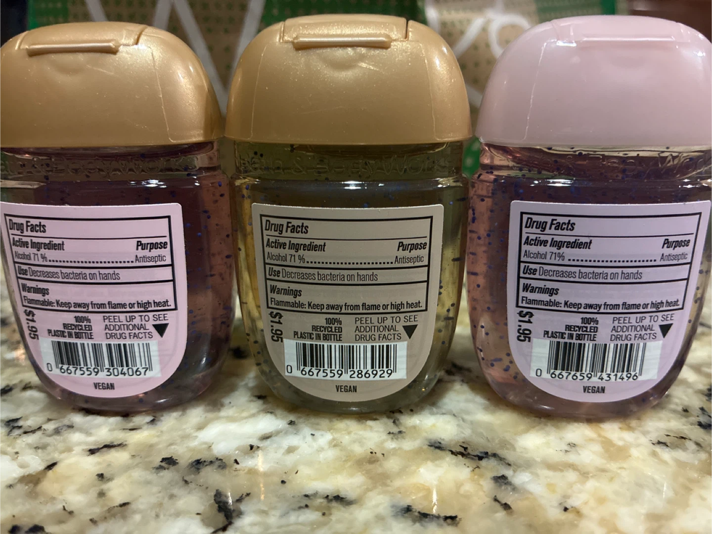 White Barn PocketBac Anti-Bacterial Hand Gel Lot - 3 Pack - photo 2