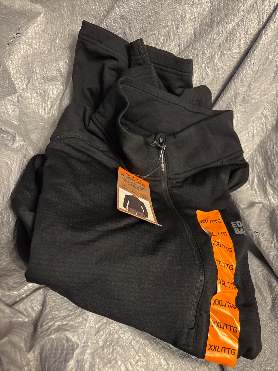 Men’s Eddie Bauer Grid Fleece 1/2-Zip Shirt XXL