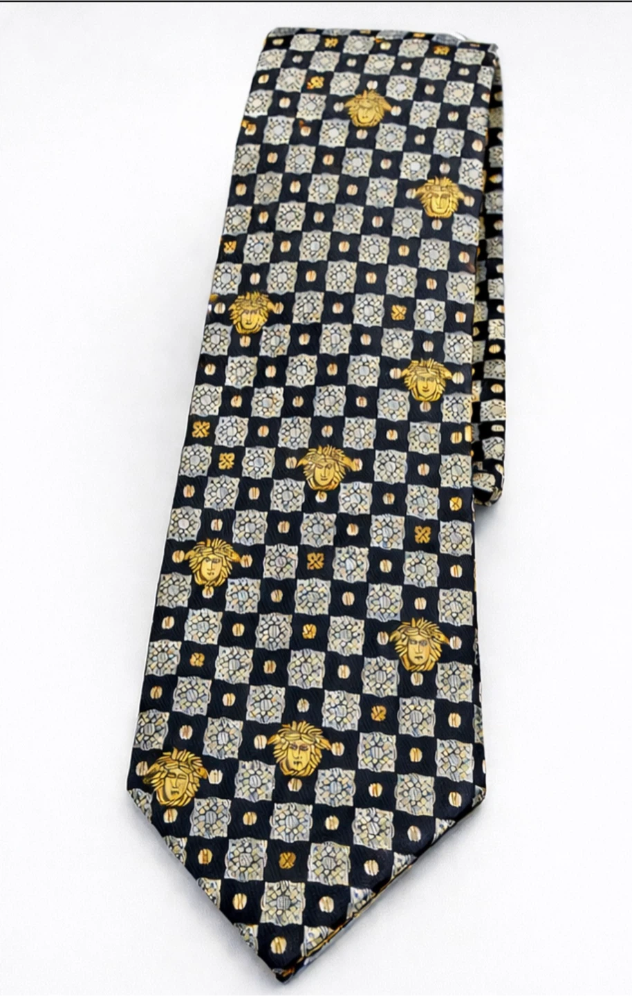 Gianni Versace Medusa Silk Tie