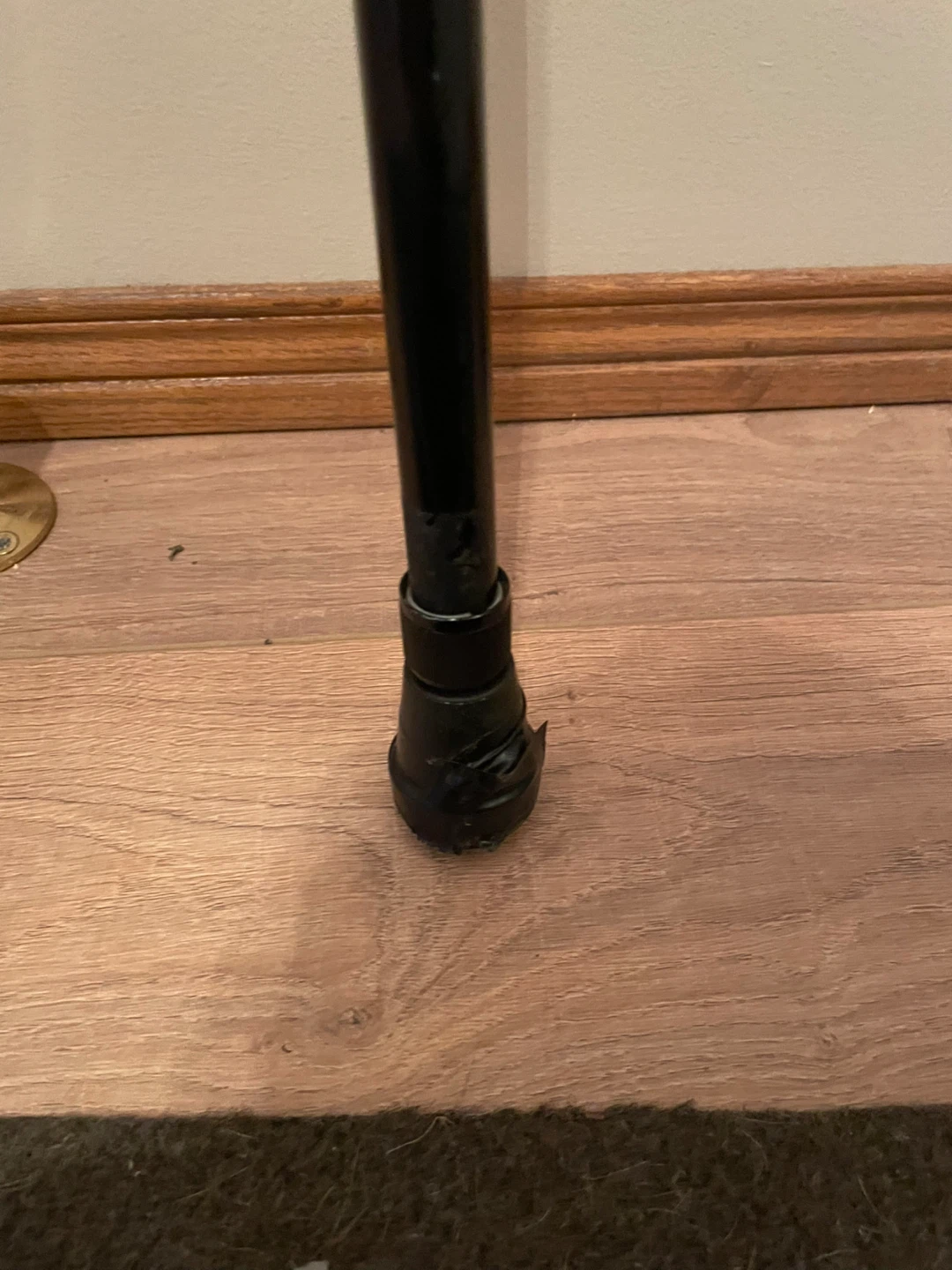 Black Adjustable Walking Cane with Padded Handle - photo 3