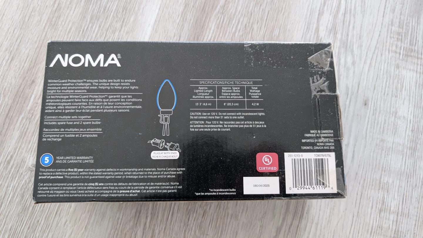 BNIB NOMA indoor/outdoor decorative string lights - photo 2