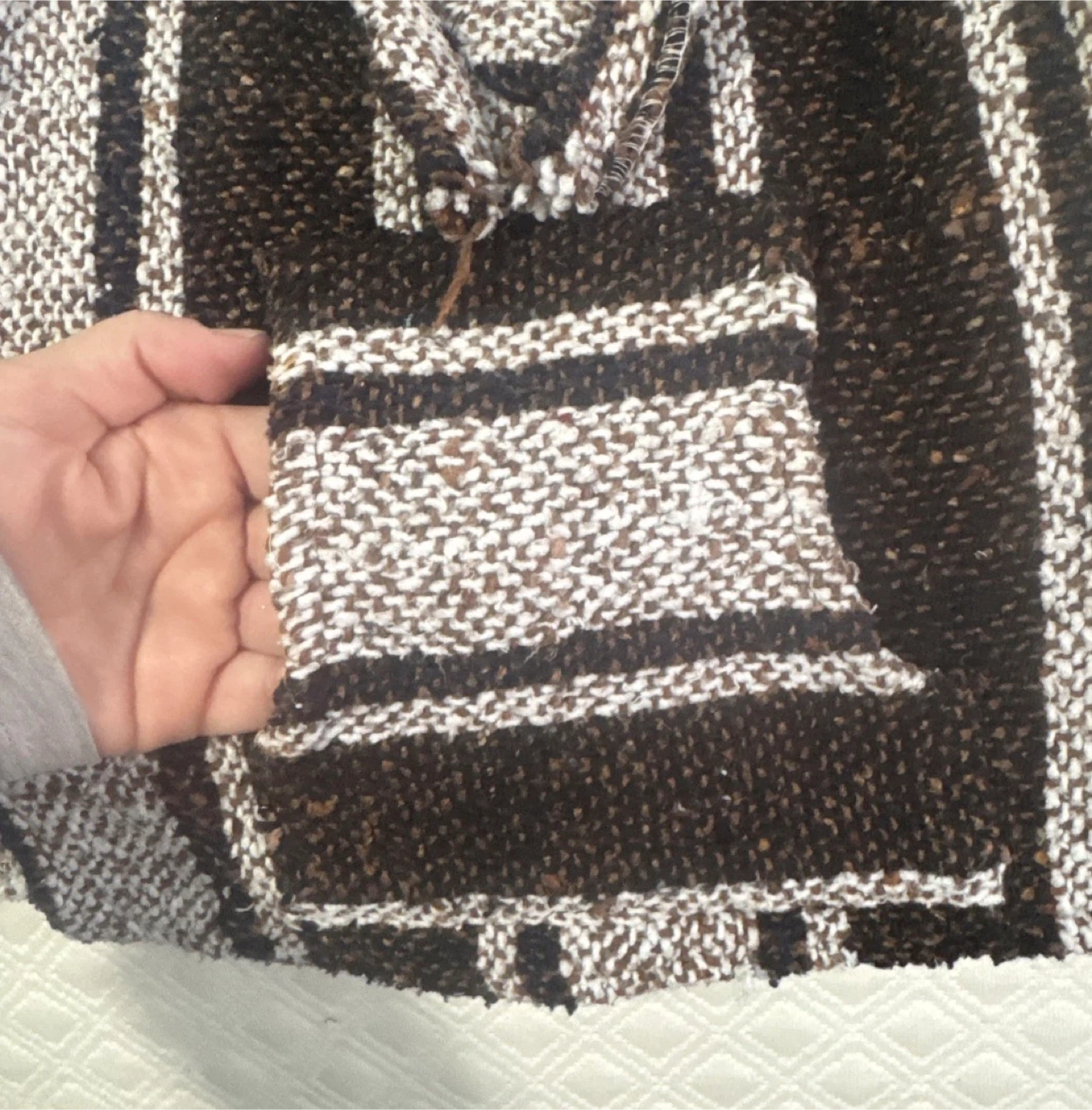 Baja Hoodie Mexican Poncho - photo 3
