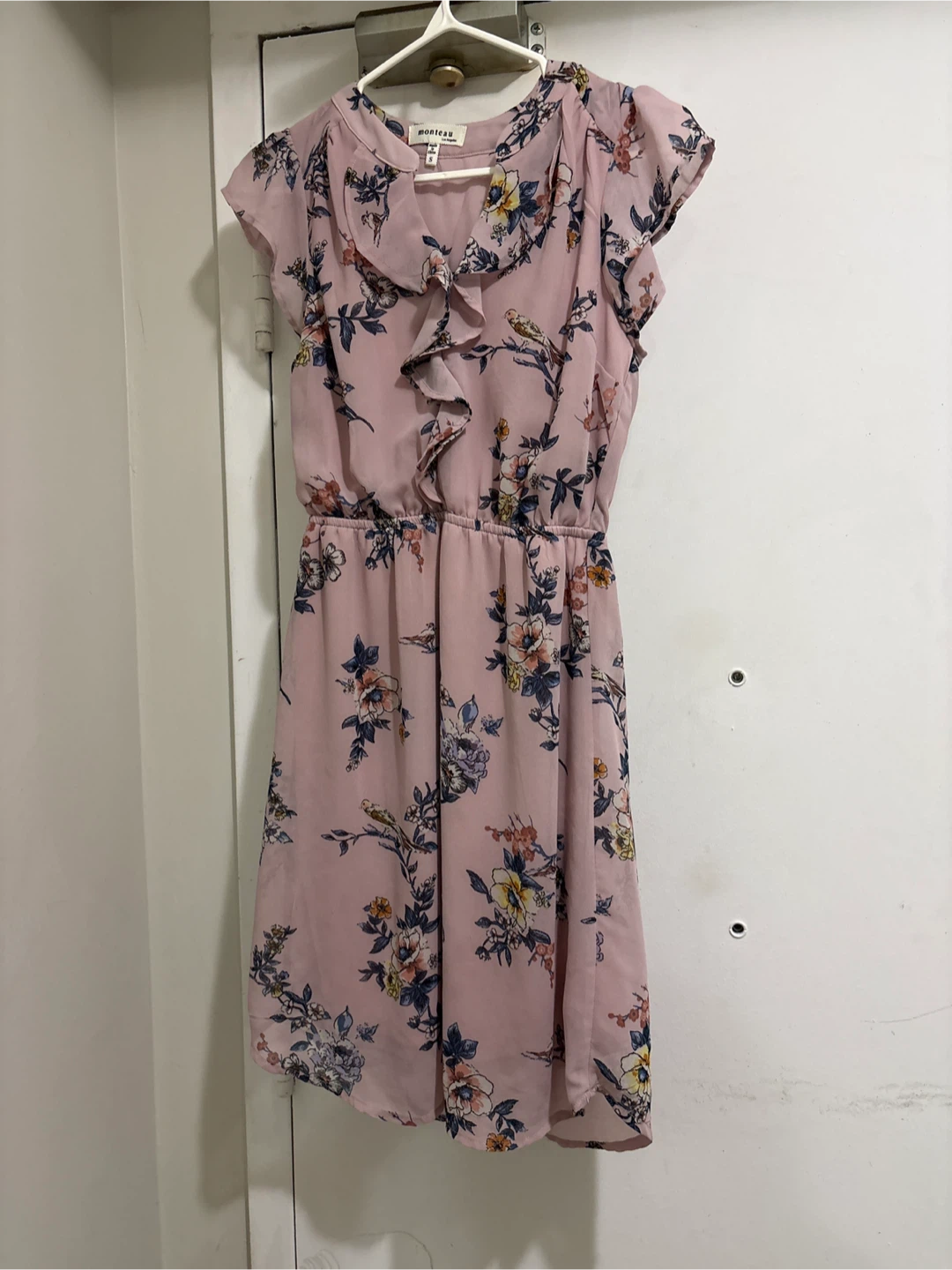 Monteau Pink Floral Dress
