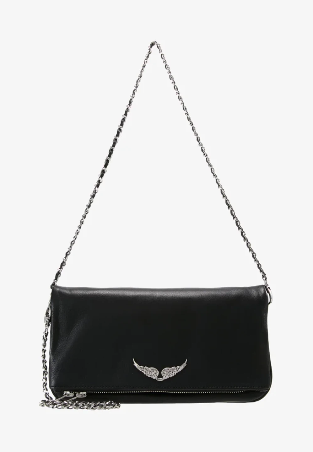 Zadig & Voltaire Black Leather Studded Chain Bag