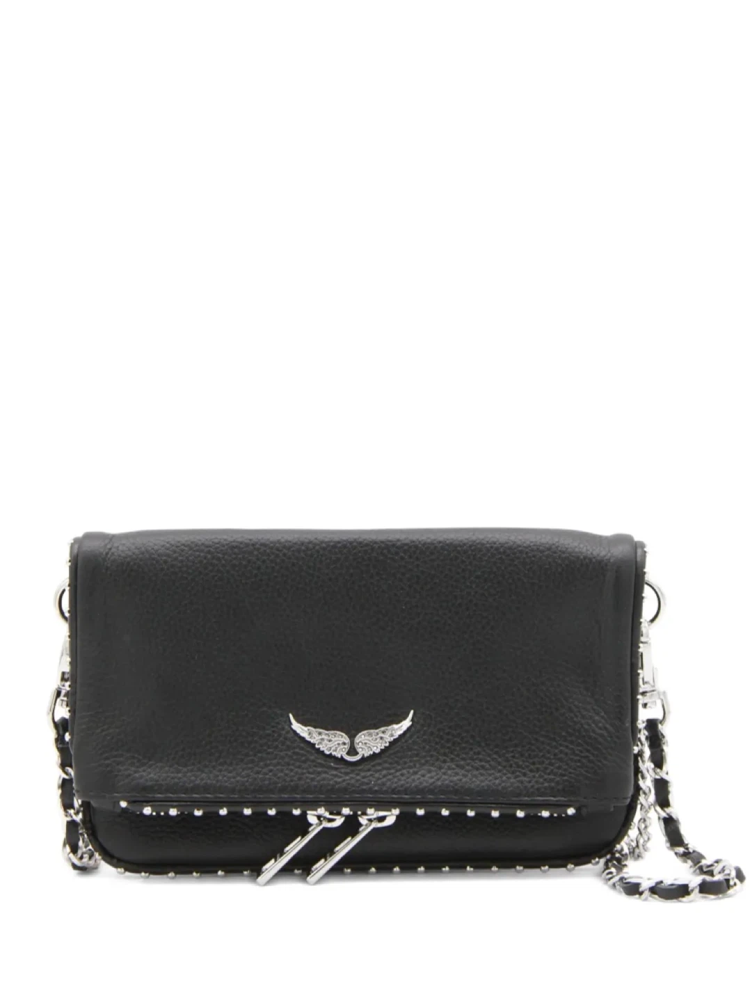 Zadig & Voltaire Black Leather Studded Chain Bag - photo 3