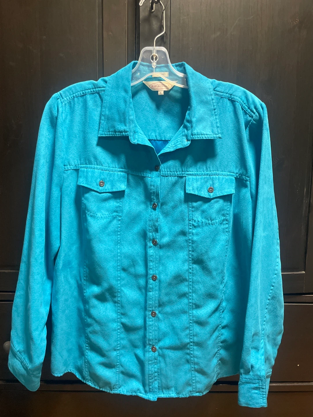 Women's Teal Button-Up Shirt