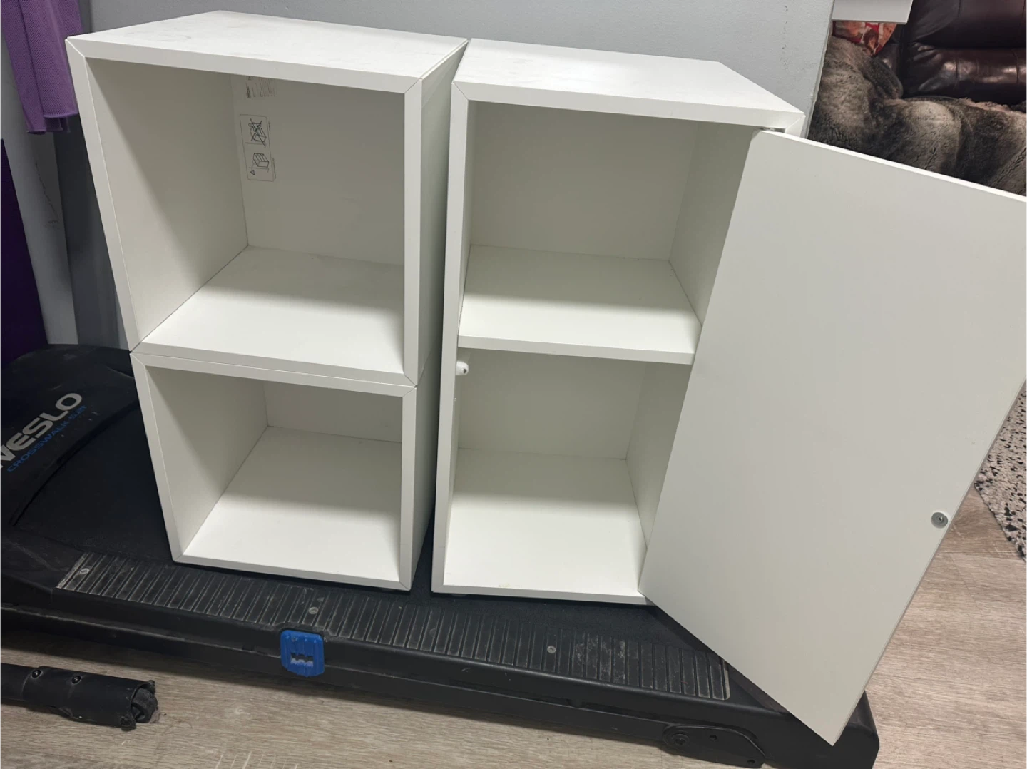 White Cube Storage Unit with Door - photo 2
