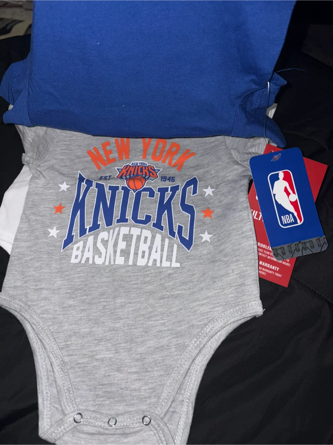 Brand new NBA Super Soft Cotton 3 in 1 pack Short Sleeve Creeper - photo 5
