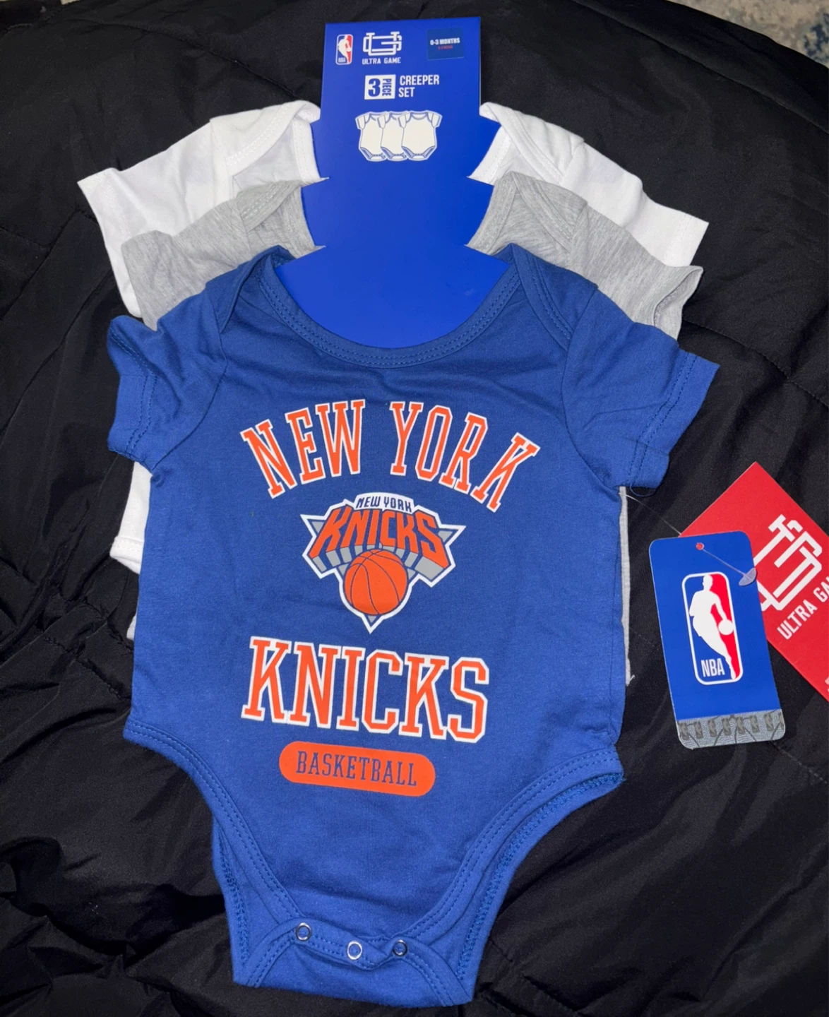 Brand new NBA Super Soft Cotton 3 in 1 pack Short Sleeve Creeper - photo 2
