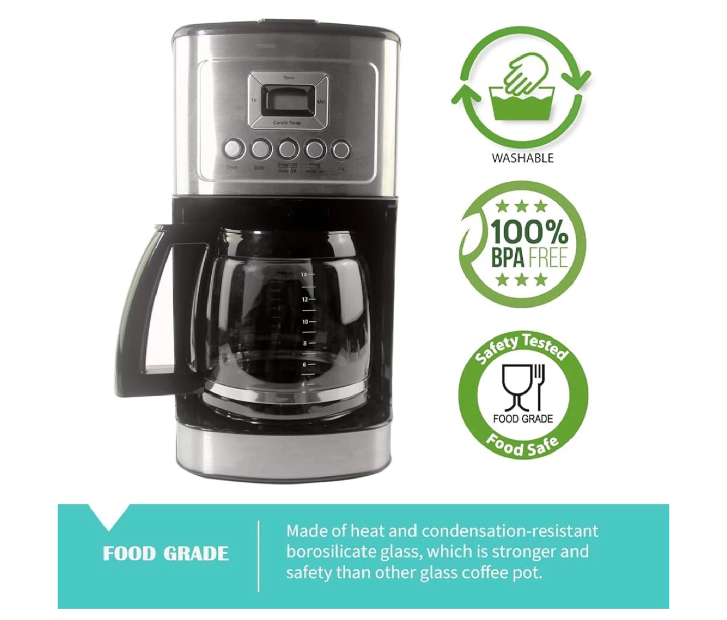 14-Cup Glass Replacement Coffee Carafe - photo 4
