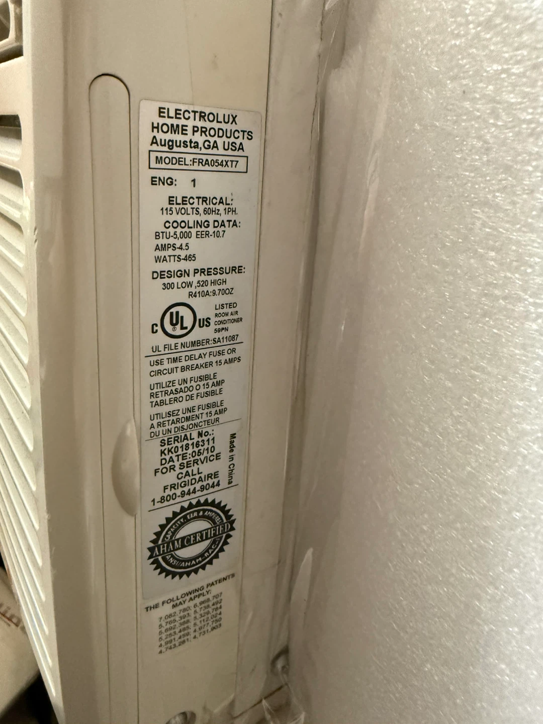 Frigidaire Window Air Conditioner 5000 BTU - photo 3