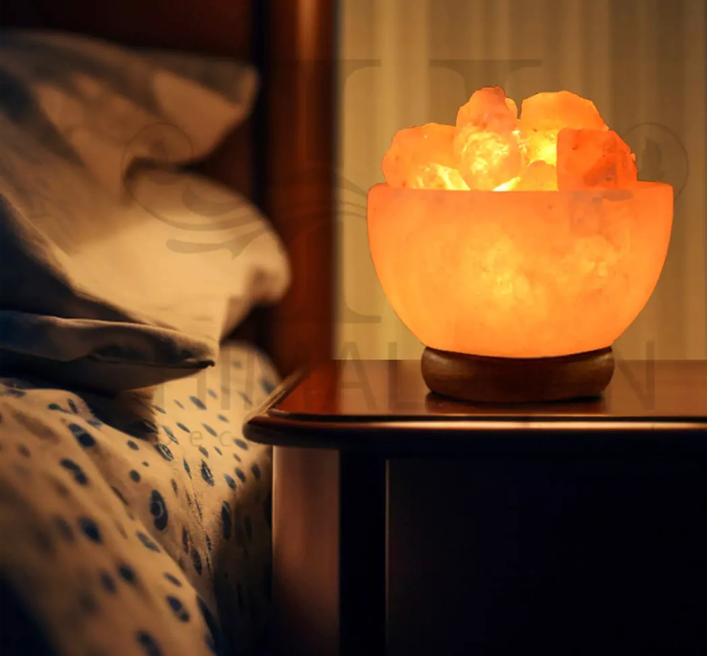 Himalayan Salt Bowl Lamp