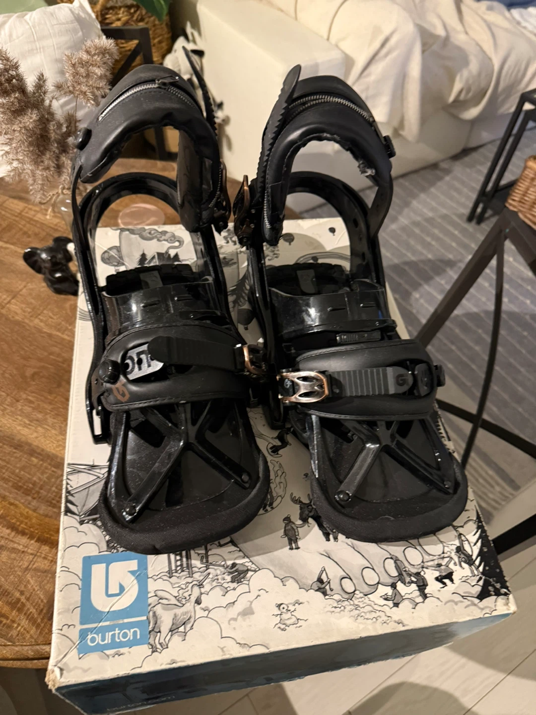 Free Burton Emerald Snowboard Boots + Bindings.