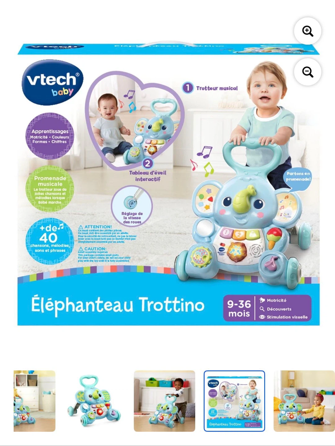 VTech Elephanteau Trottino Baby Walker - photo 3