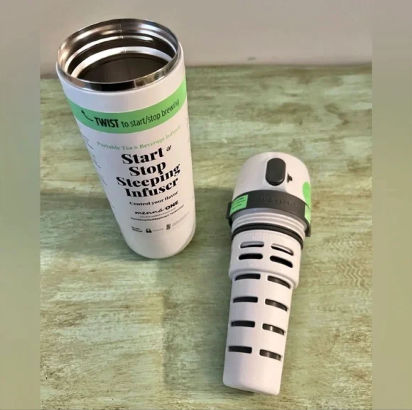 Menna One  Infuser Portable Tea & Beverage Infuser White 16 oz - photo 3
