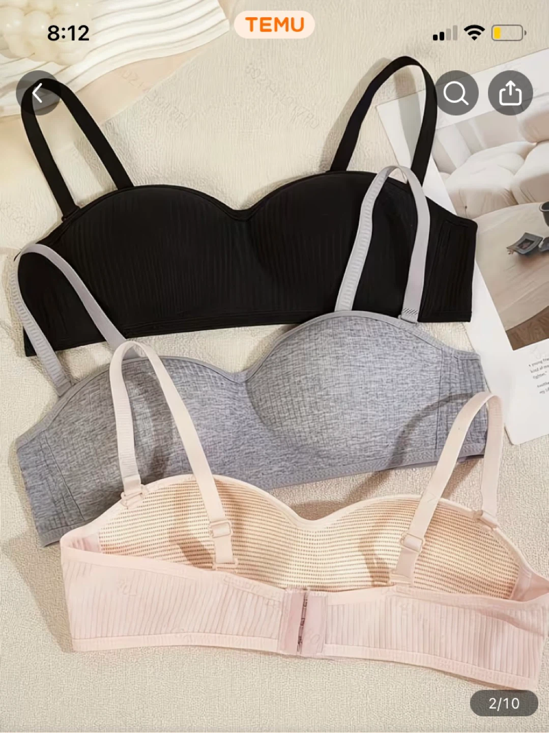 Brand new 3-Pack Seamless Wire-Free Strapless Bras