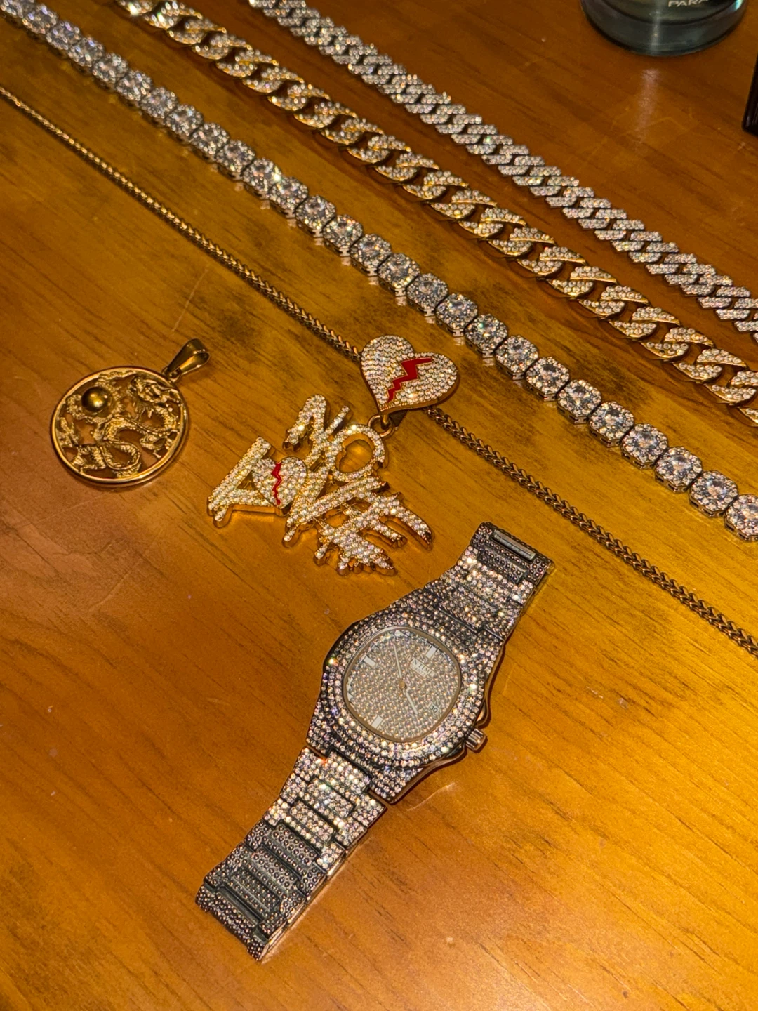 Ice Chain and watch set for sale - photo 2