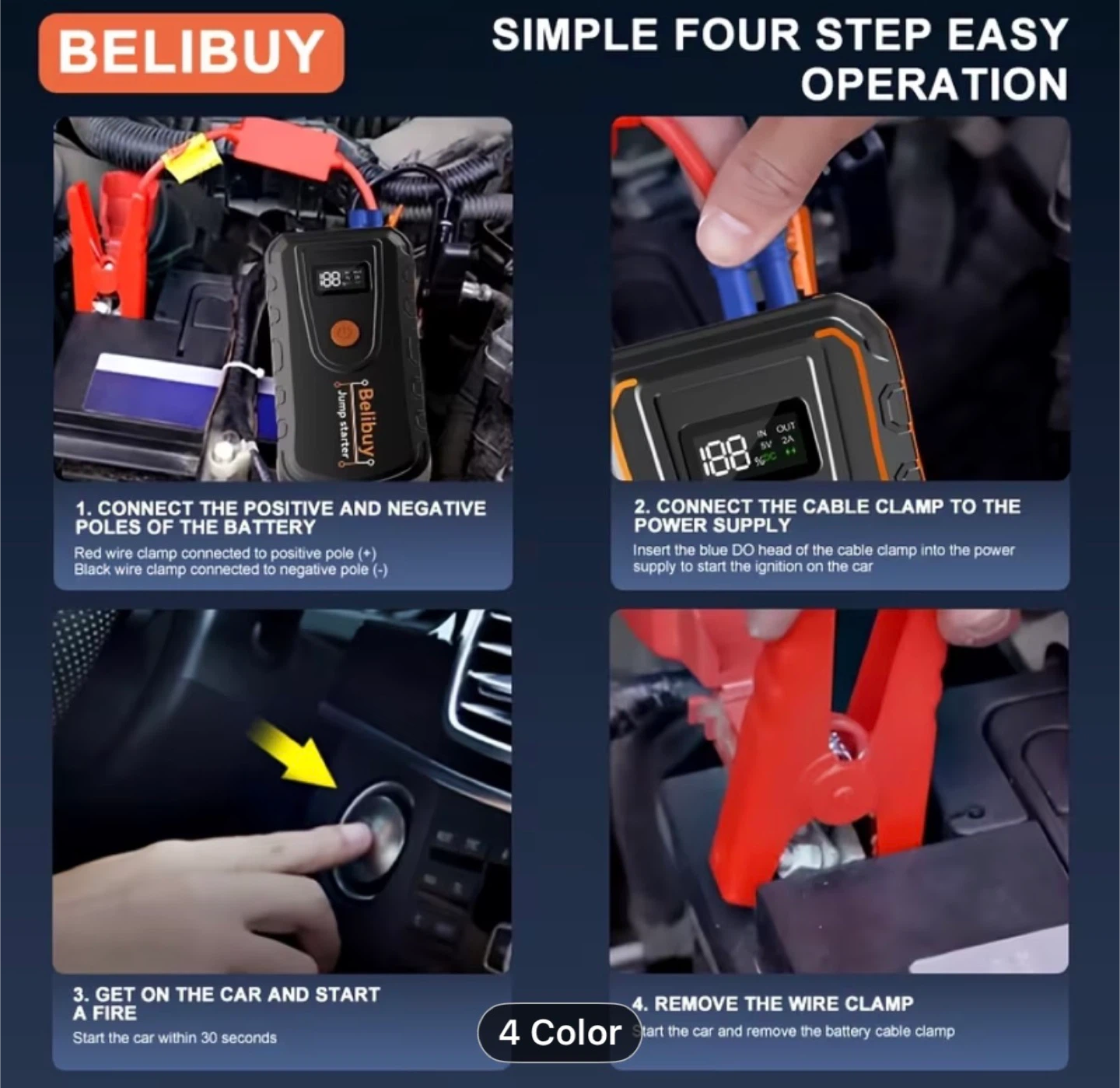Belibuy 4000A Jump Starter - photo 4