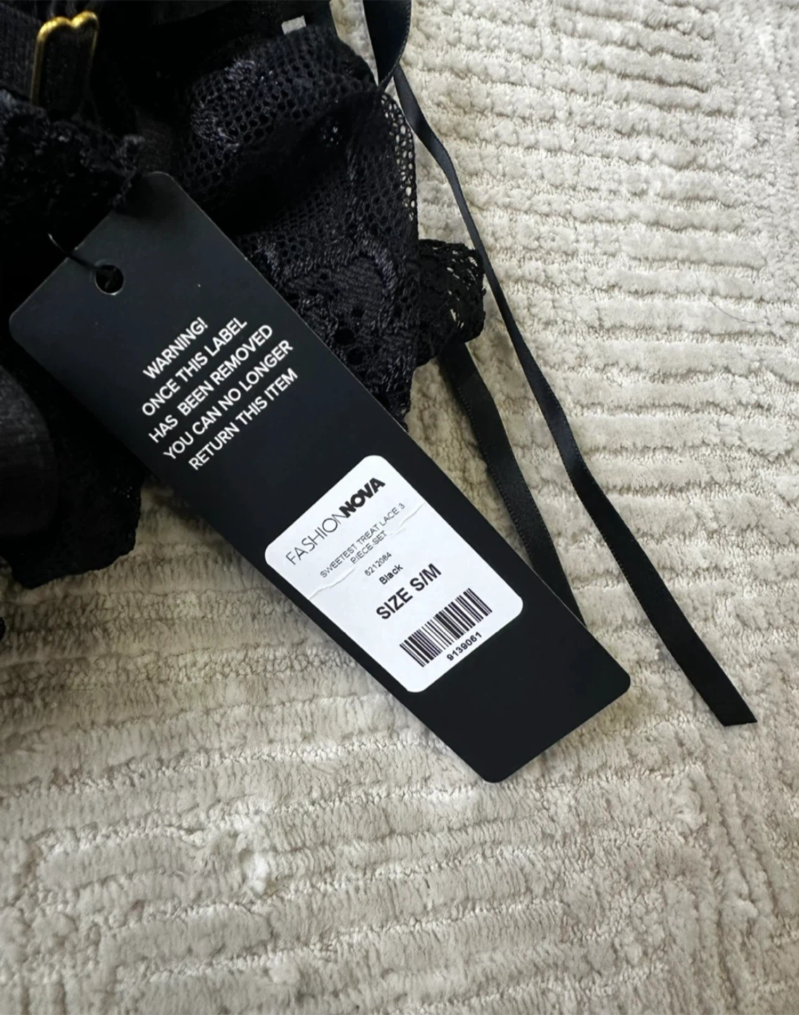 New Fashion Nova Black Lace Two Piece - photo 3