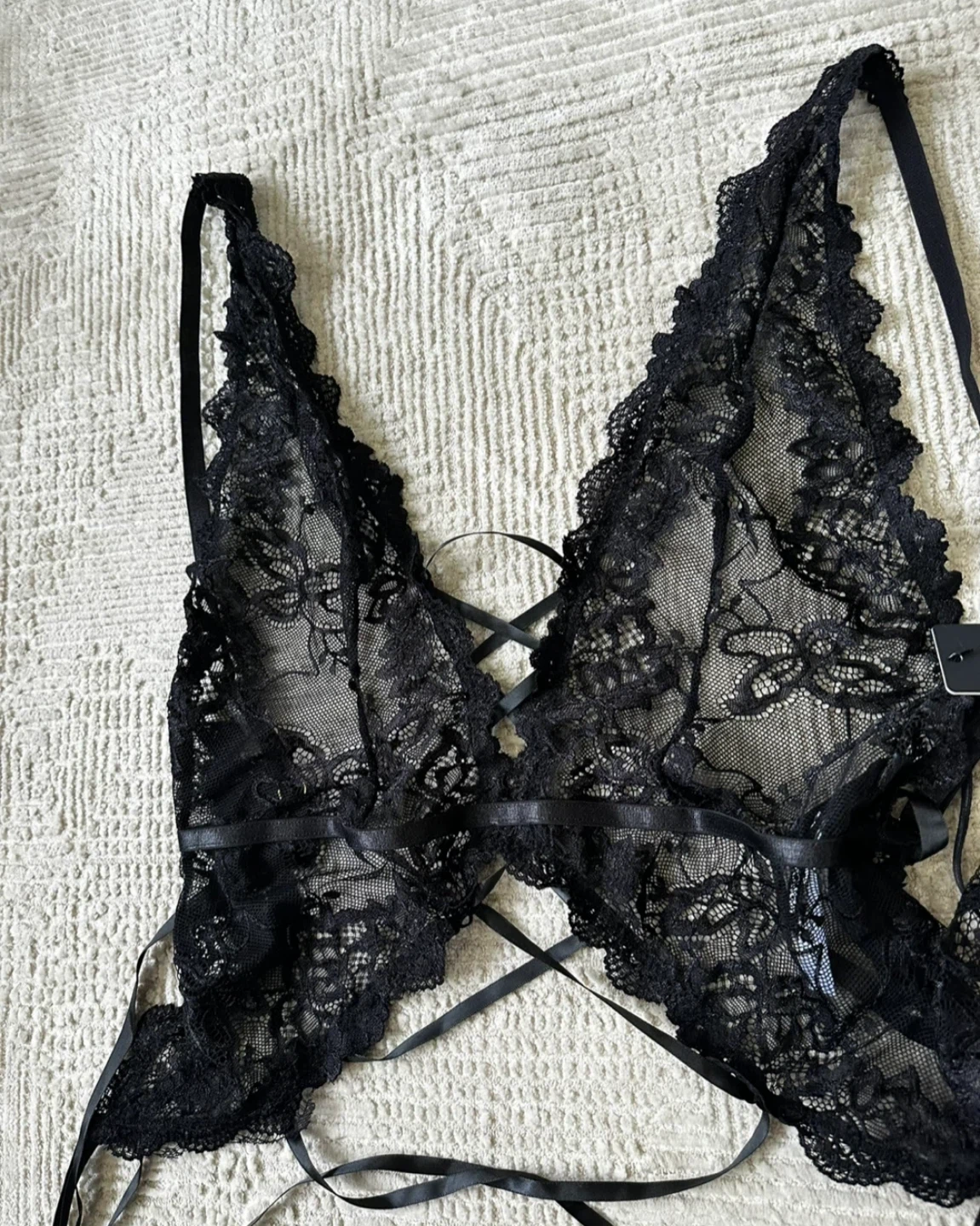New Fashion Nova Black Lace Two Piece - photo 2