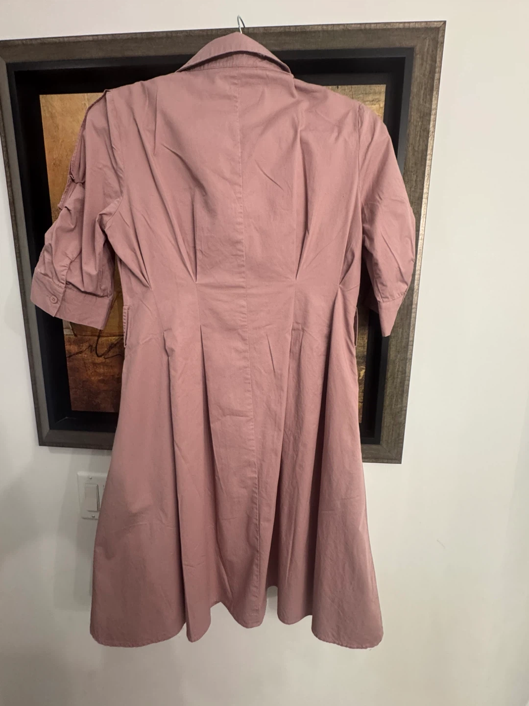 Pink collared shirtdress - photo 2