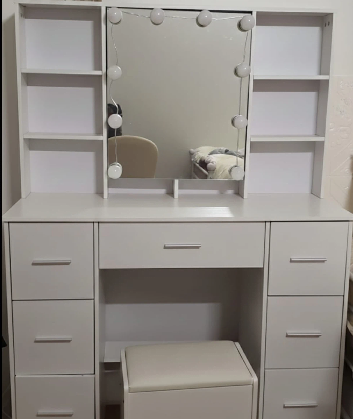 Vanity Dressing Table with Mirror and Lights - photo 2