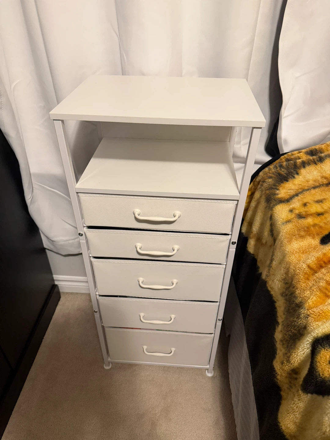 White 5-Drawer Storage Unit