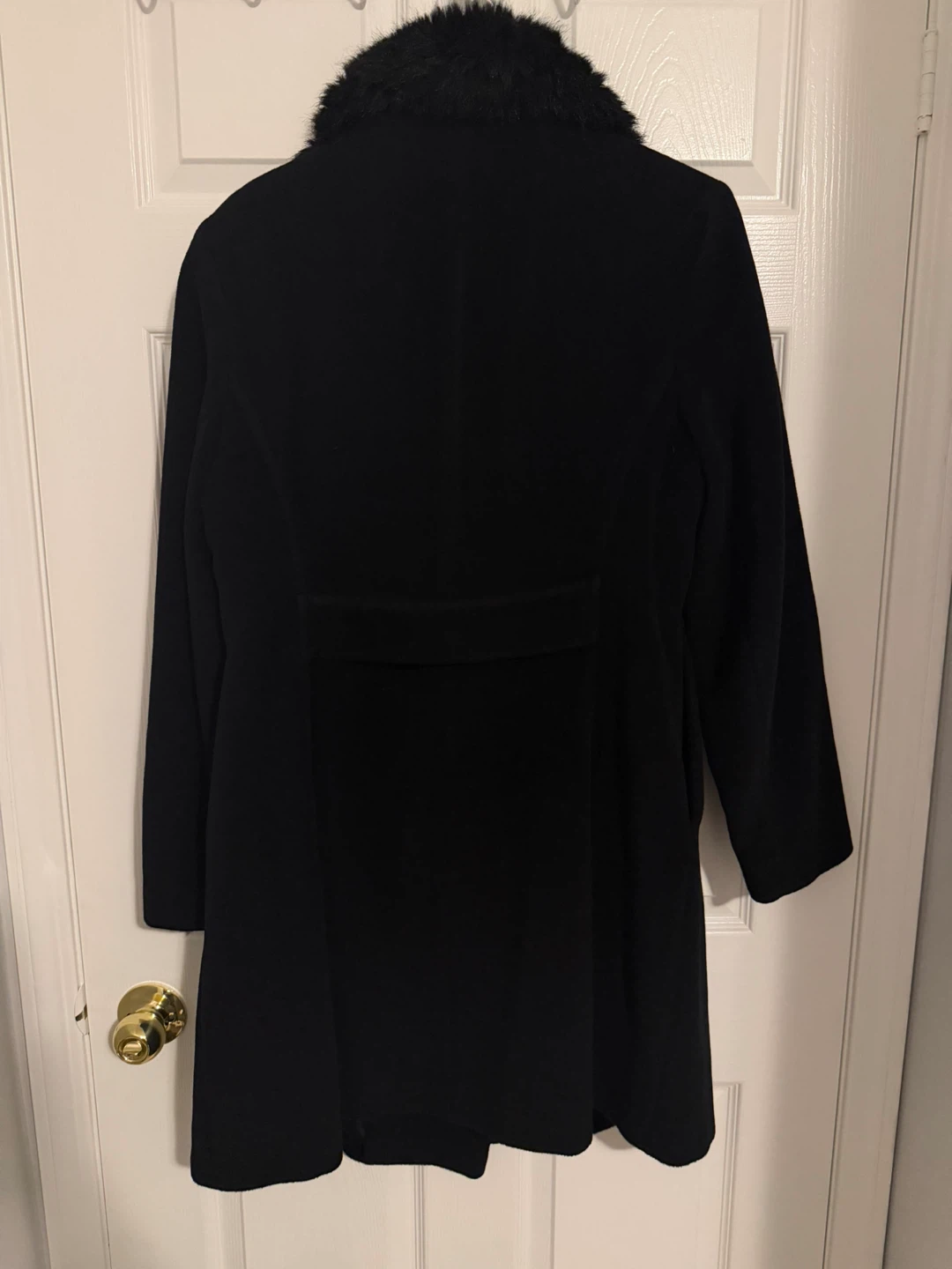 Perry Ellis Black Wool Blend Coat - photo 2