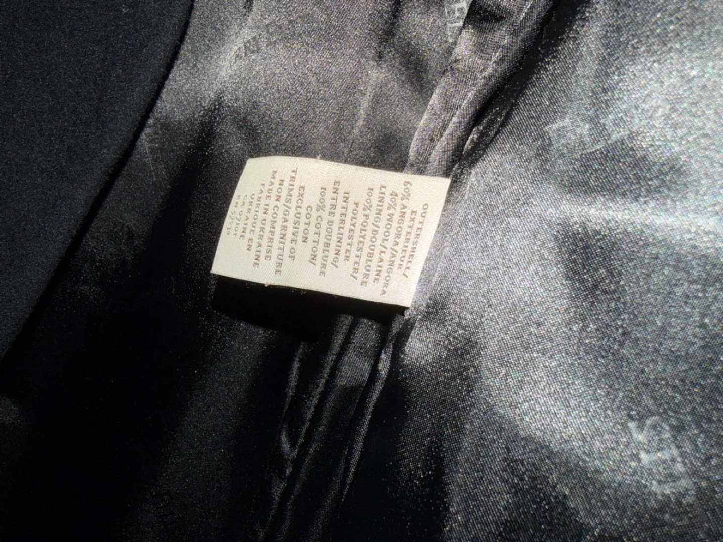 Perry Ellis Black Wool Blend Coat - photo 4