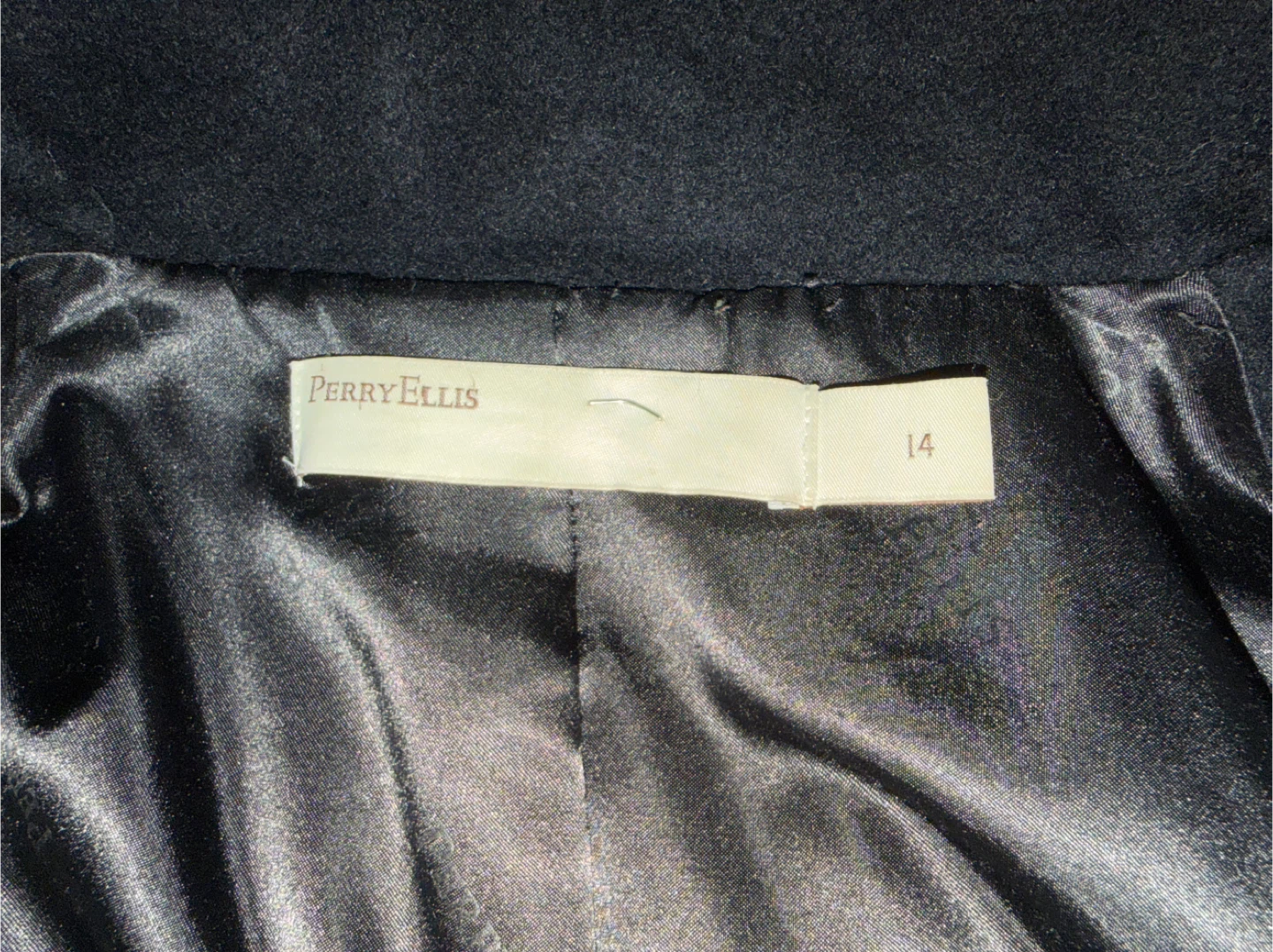 Perry Ellis Black Wool Blend Coat - photo 5